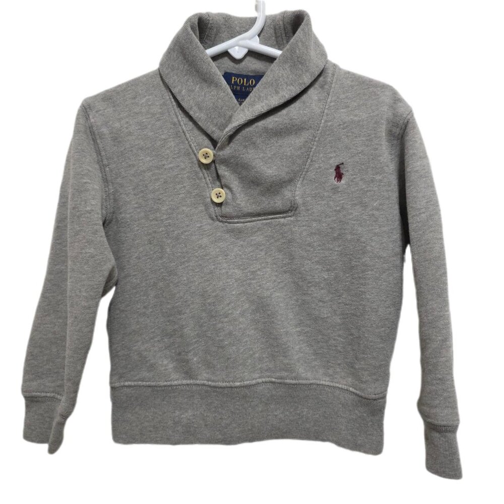 K5072 Boys Toddler Polo Ralph Lauren Blue Tag Pullover Sweatshirt Sz.3T